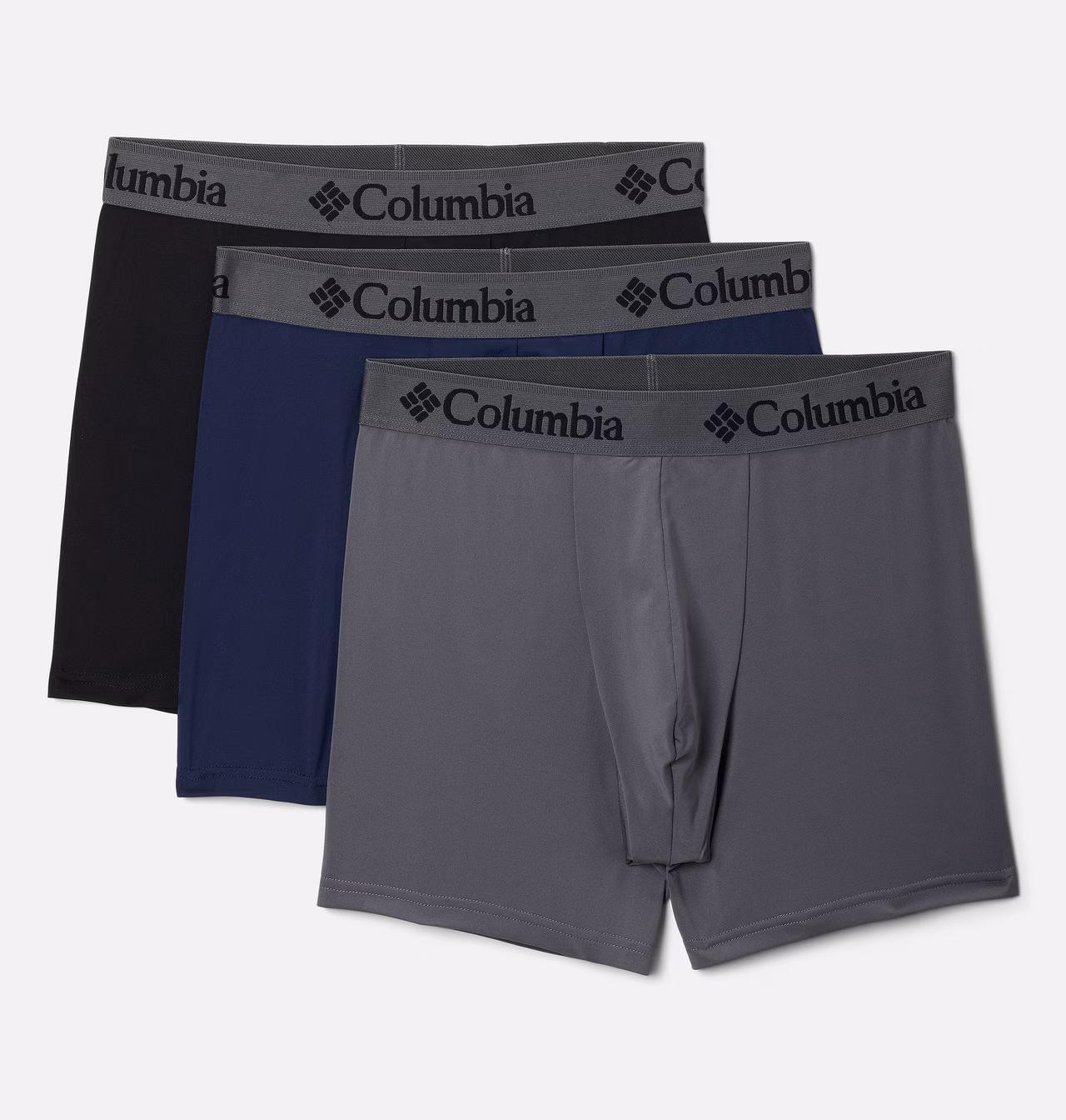 BOXER MASCULINO COLUMBIA 3 PACK POLY STRETCH SUPPORT POUCH BOXER BRIEF
